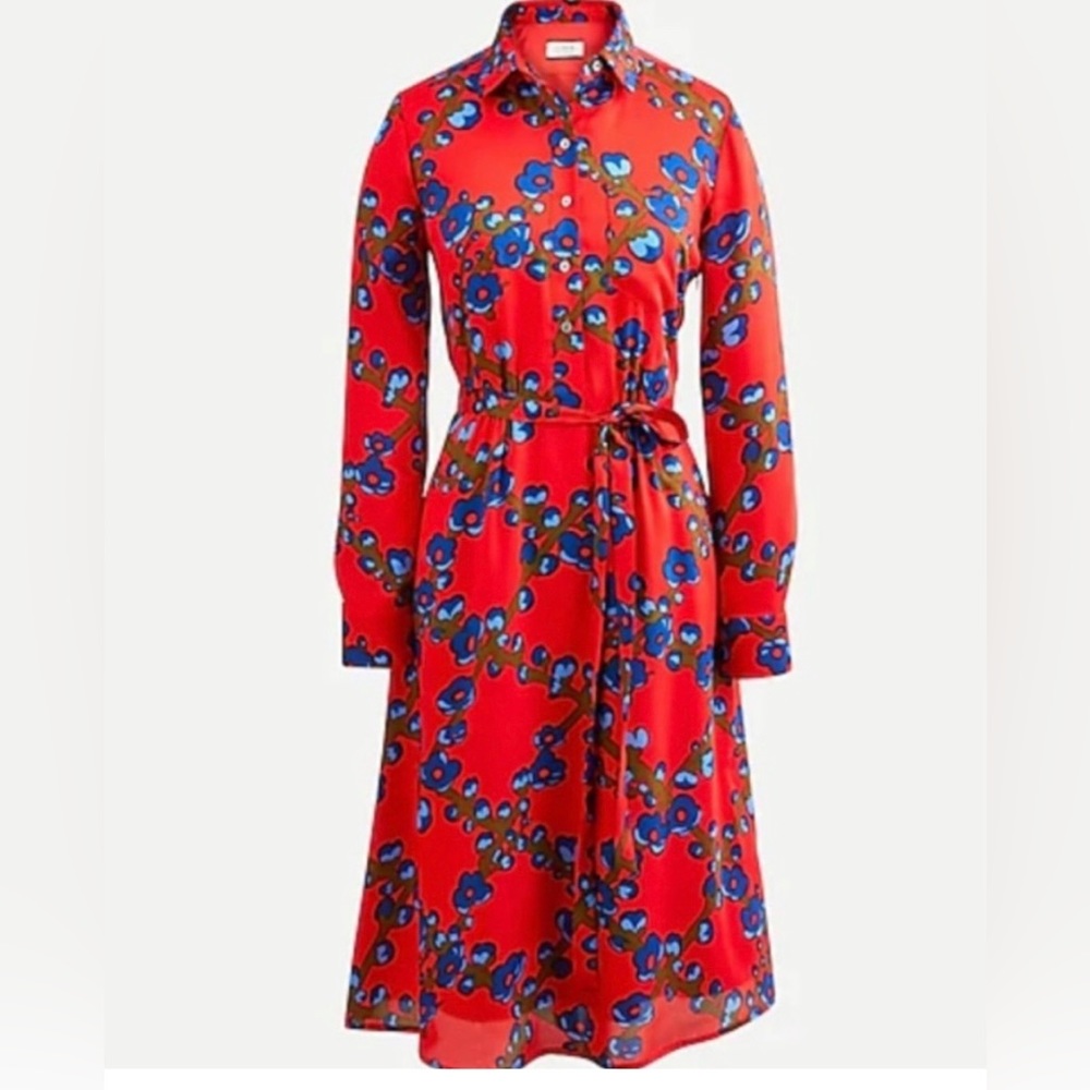 J. Crew Collection Lattice floral dress